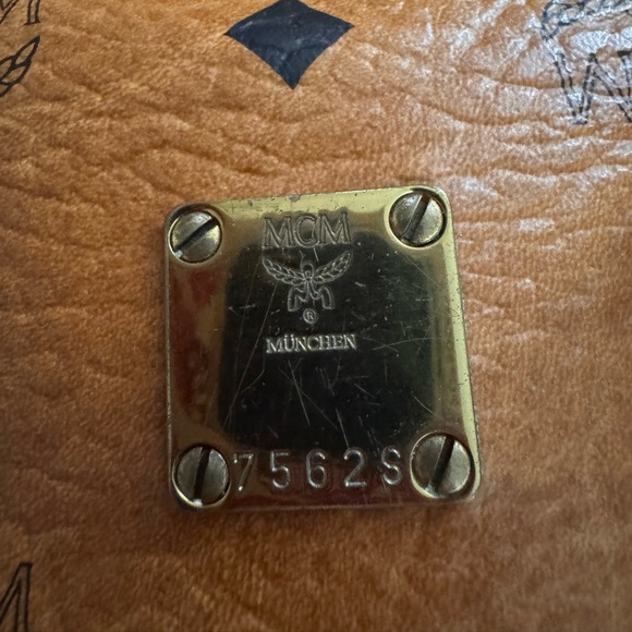 Authentic MCM Vintage Visetos Heritage Boston Cognac Bag small A00172 - Picture 2 of 16